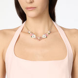 Choker gourmette and flowers Hanami - Multicolor - Sodini Bijoux