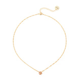 Choker with chain and little flower Hanami - Pink - Sodini Bijoux