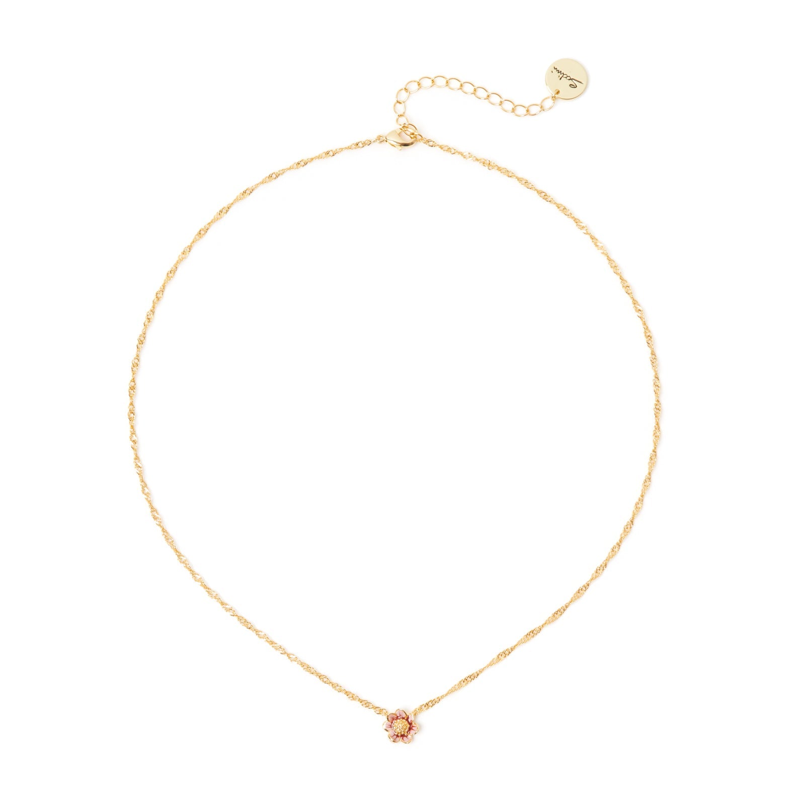 Girocollo catena e fiorellino Hanami - Rosa - Sodini Bijoux