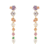 Long earrings Hanami - Multicolor - Sodini Bijoux