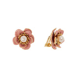 Flower earrings Hanami - Pink - Sodini Bijoux