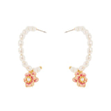 Earrings hoop pearls Hanami - Multicolor - Sodini Bijoux