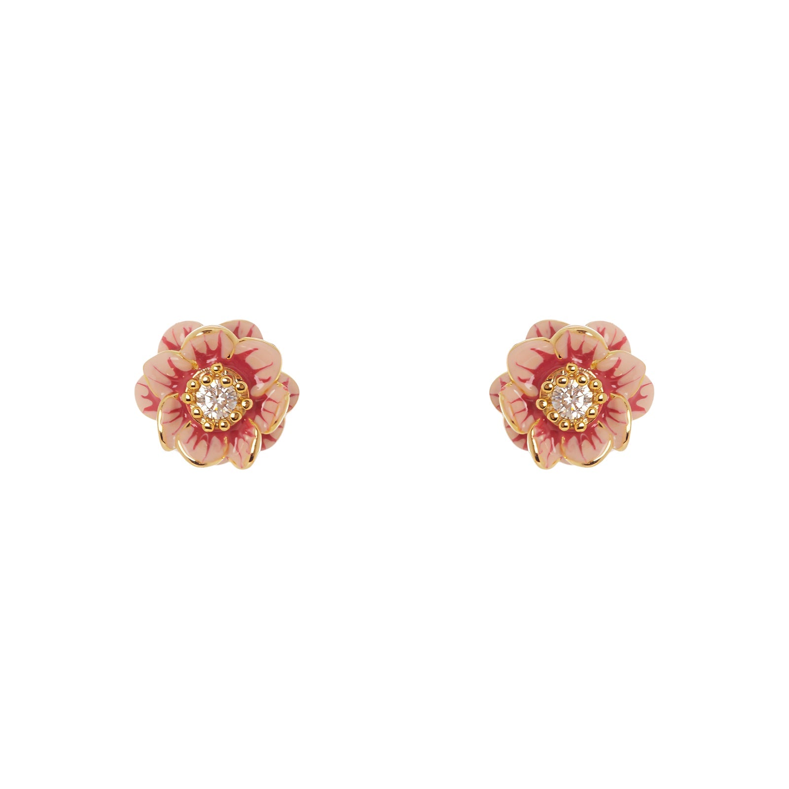 Orecchini piccolo fiore Hanami - Rosa - Sodini Bijoux