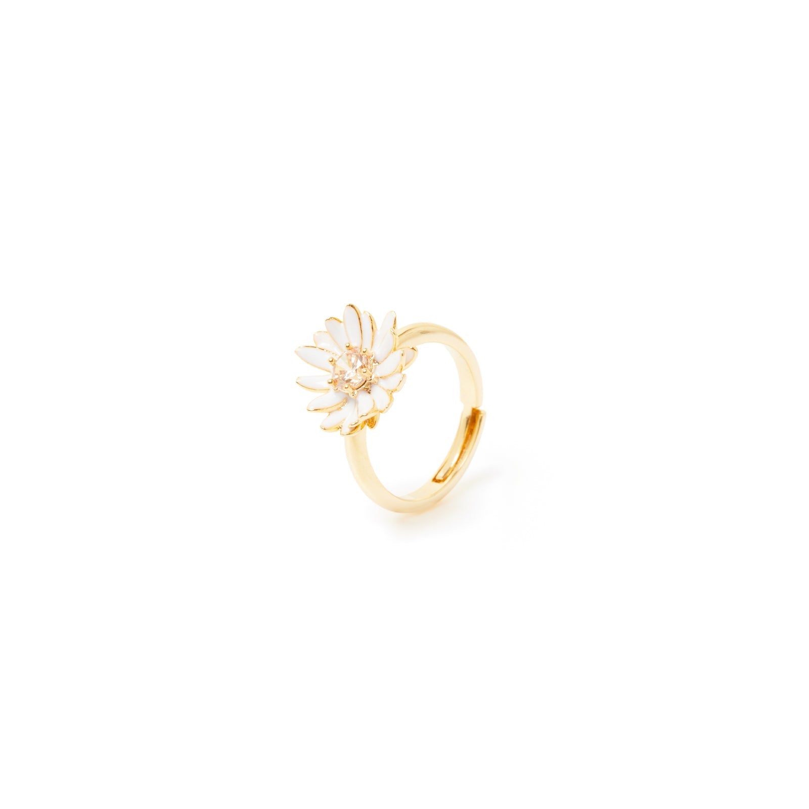 Anello con fiorellino Hanami - Bianco - Sodini Bijoux