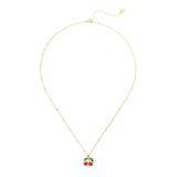 Short necklace with cherries Juicy - Multicolor - Sodini Bijoux