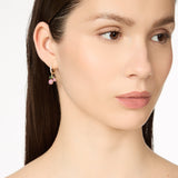 Orecchini cerchio e ciliege pavè Juicy - Multicolor - Sodini Bijoux