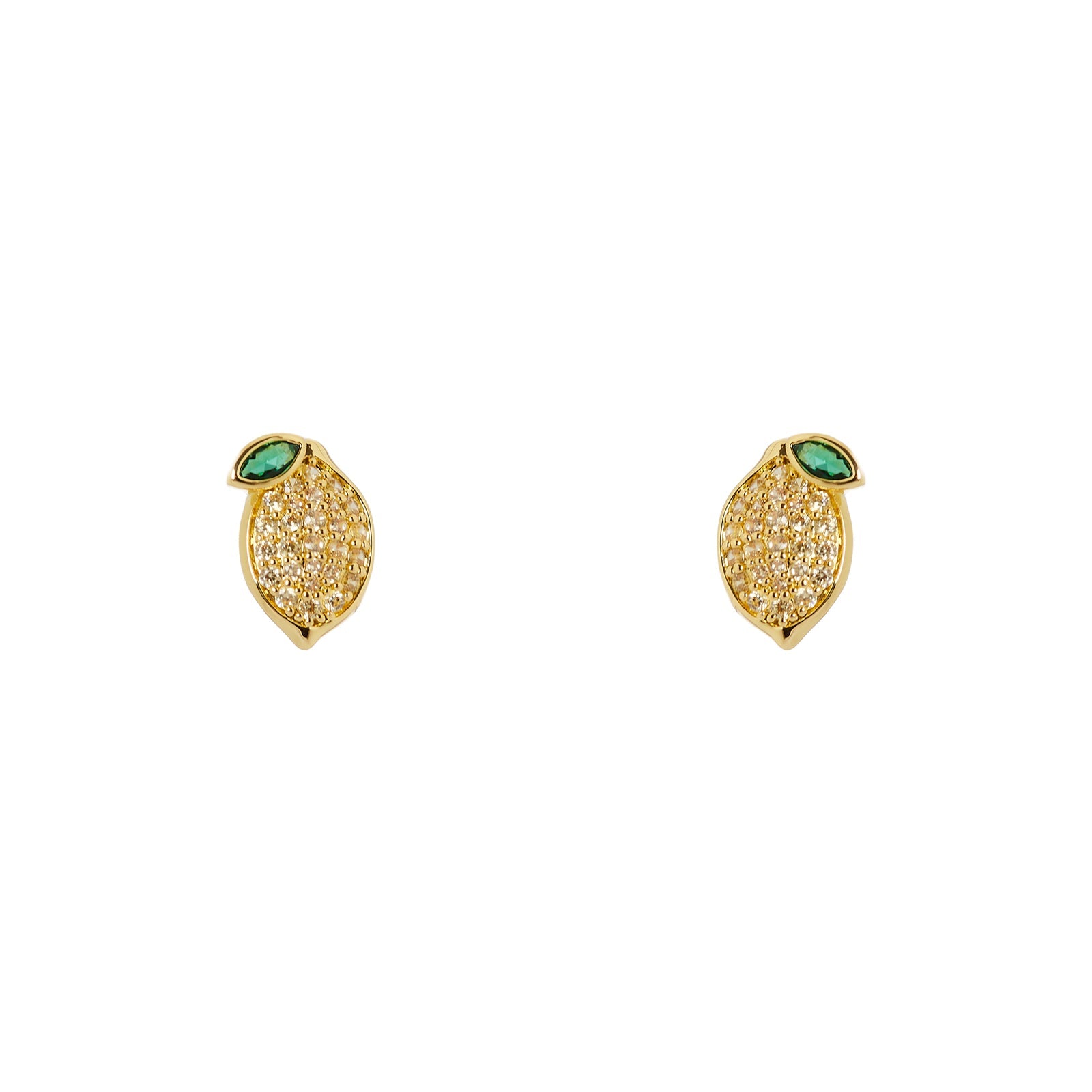 Orecchini limone pavè Juicy - Multicolor - Sodini Bijoux