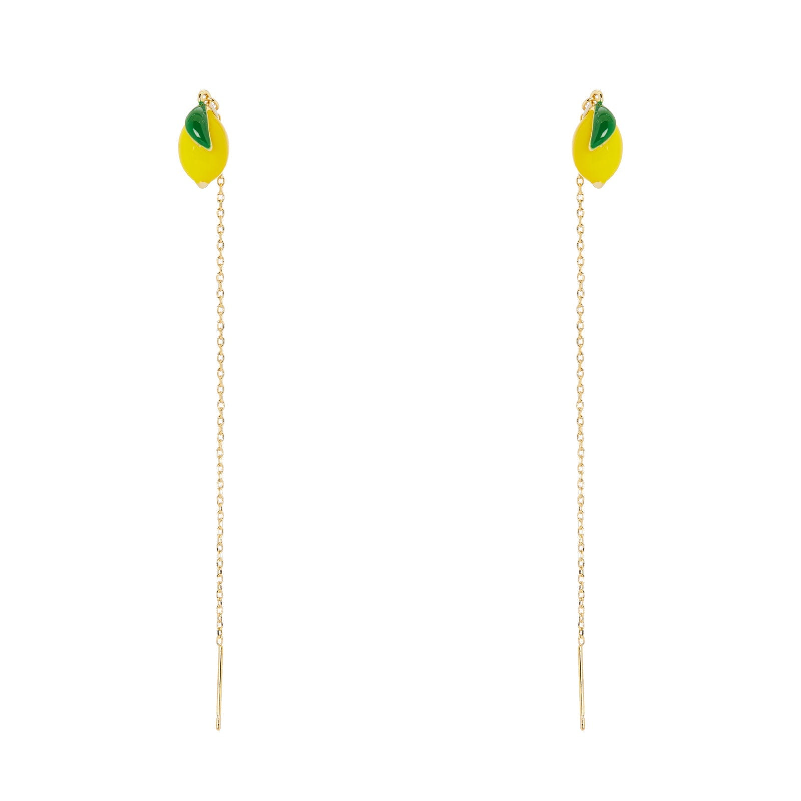Orecchini saliscendi limone Juicy - Multicolor - Sodini Bijoux