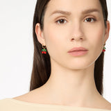 Earrings hoop and cherries Juicy - Multicolor - Sodini Bijoux