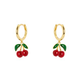 Earrings hoop and cherries Juicy - Multicolor - Sodini Bijoux