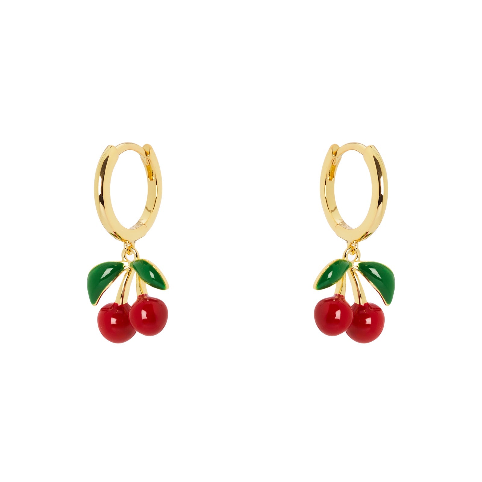Orecchini cerchio e ciliege Juicy - Multicolor - Sodini Bijoux