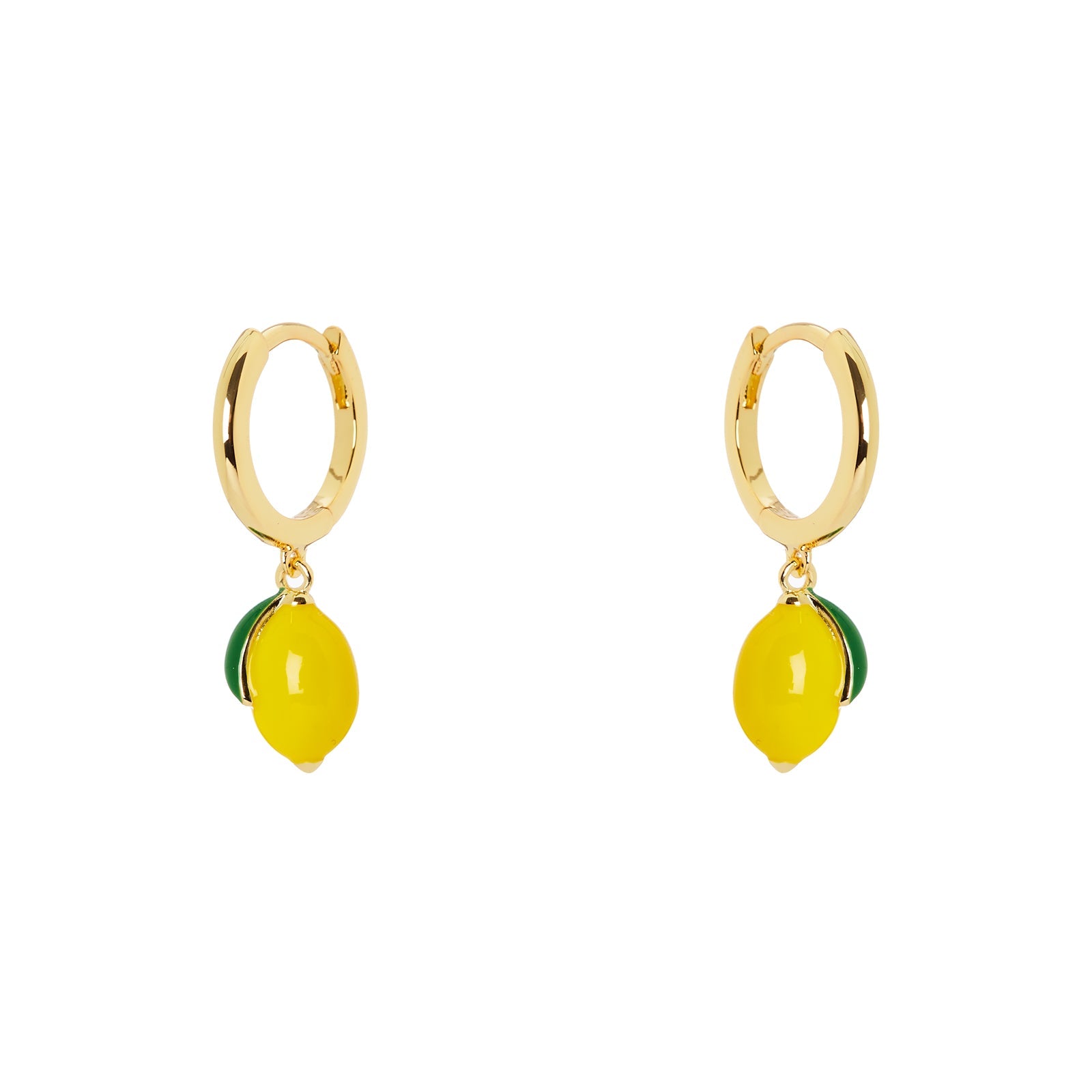 Orecchini cerchio e limone Juicy - Multicolor - Sodini Bijoux