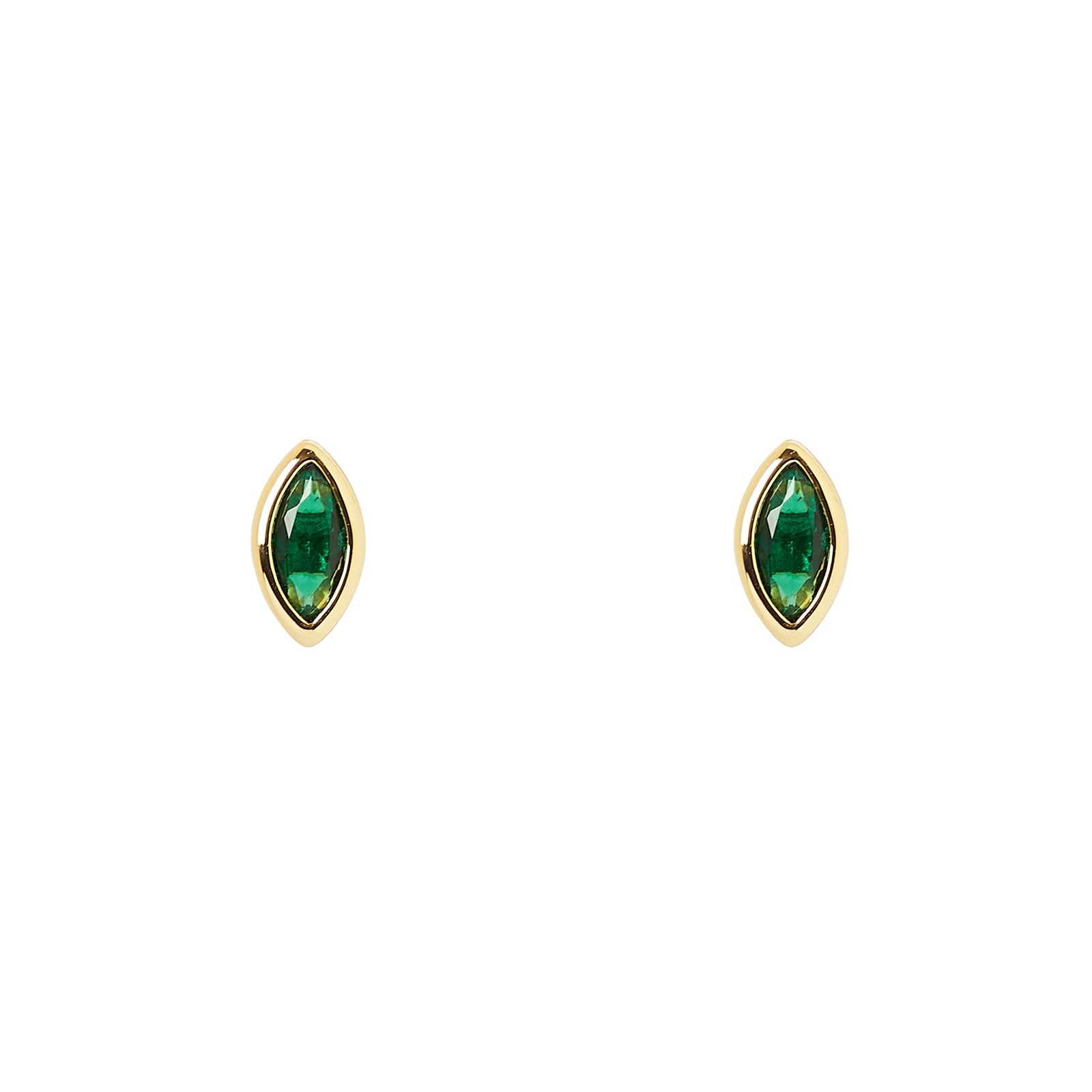 Piccoli orecchini navette Juicy - Verde - Sodini Bijoux