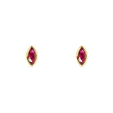 Small earrings navette Juicy - Fuchsia - Sodini Bijoux