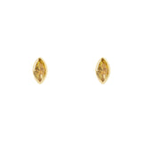 Small earrings navette Juicy - Champagne - Sodini Bijoux