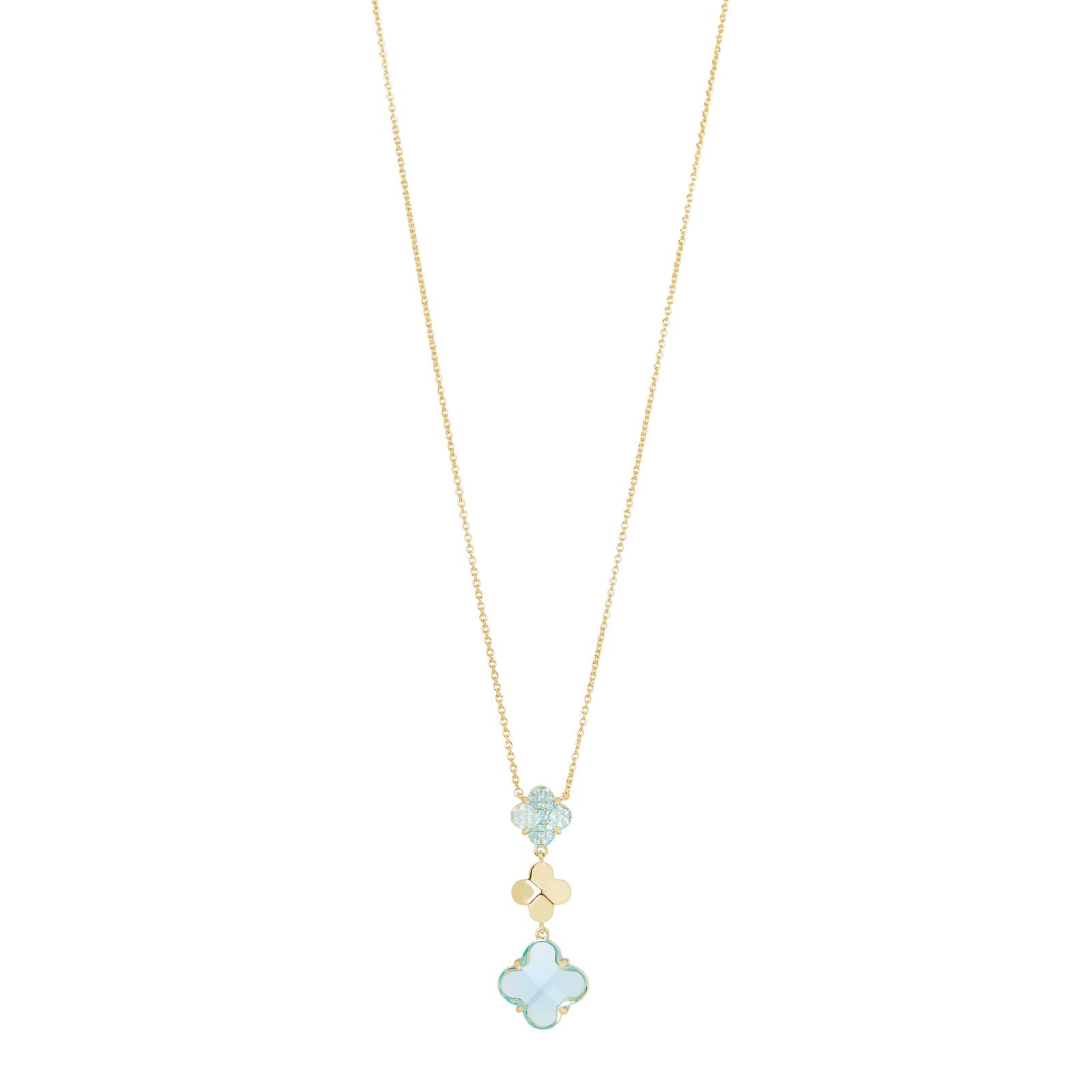 Collana tre fiori Juliet - Blu - Sodini Bijoux