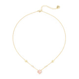 Girocollo con fiore pavè Juliet - Rosa - Sodini Bijoux