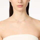 Girocollo con fiore pavè Juliet - Rosa - Sodini Bijoux