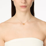 Girocollo con fiore cabochon Juliet - Champagne - Sodini Bijoux