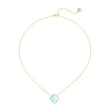 Girocollo con fiore cabochon Juliet - Blu - Sodini Bijoux