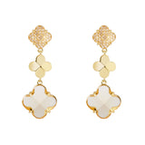 Orecchini cascata tre fiori Juliet - Champagne - Sodini Bijoux