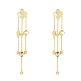 Orecchini a tre catene Juliet - Champagne - Sodini Bijoux