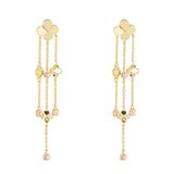 Orecchini a tre catene Juliet - Rosa - Sodini Bijoux