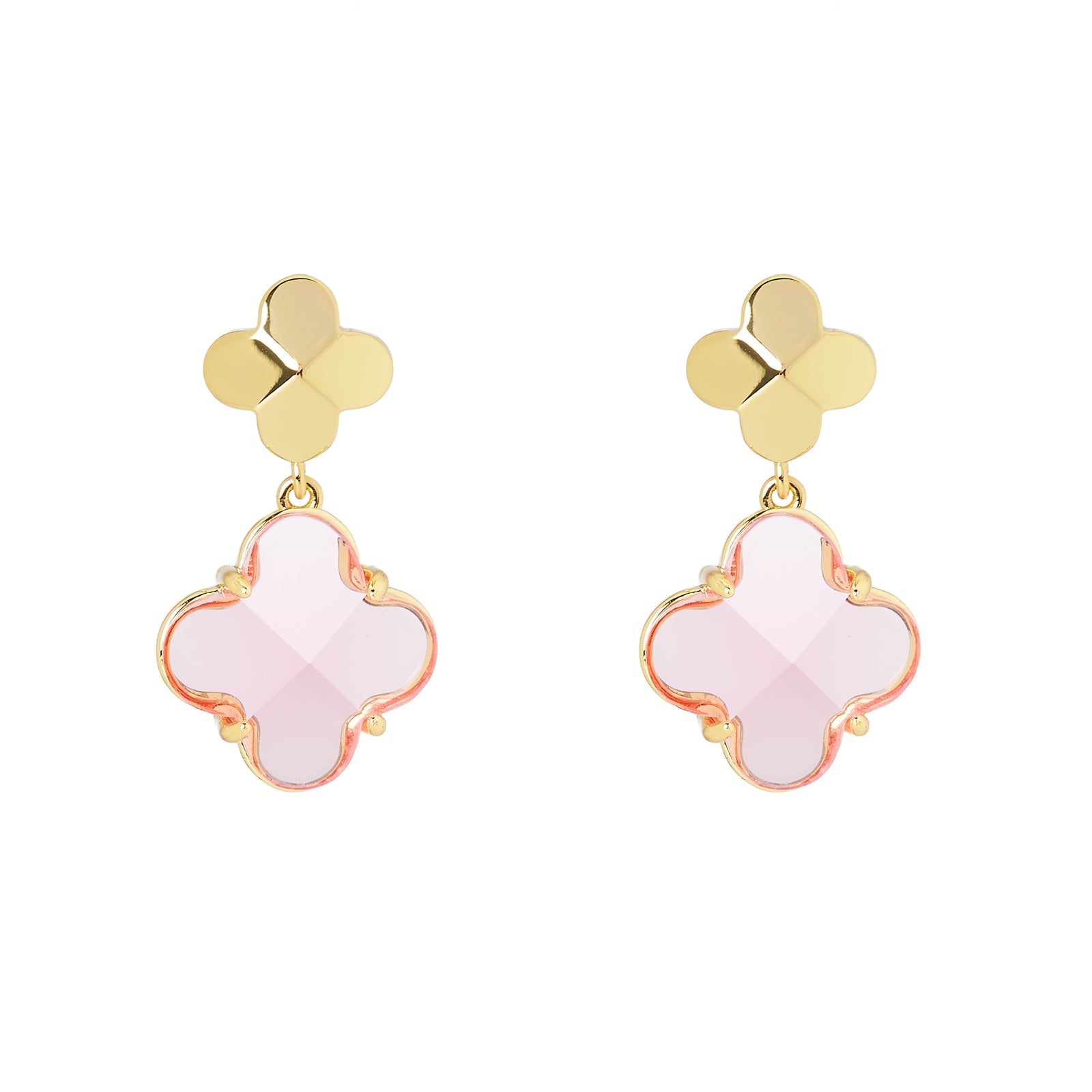 Orecchini due fiori Juliet - Rosa - Sodini Bijoux