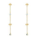 Long earrings Juliet - Blue - Sodini Bijoux