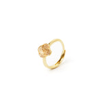 Anello fiore pavè Juliet - Champagne - Sodini Bijoux