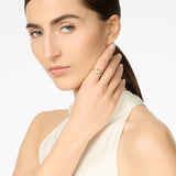 Anello fiore cabochon Juliet - Champagne - Sodini Bijoux