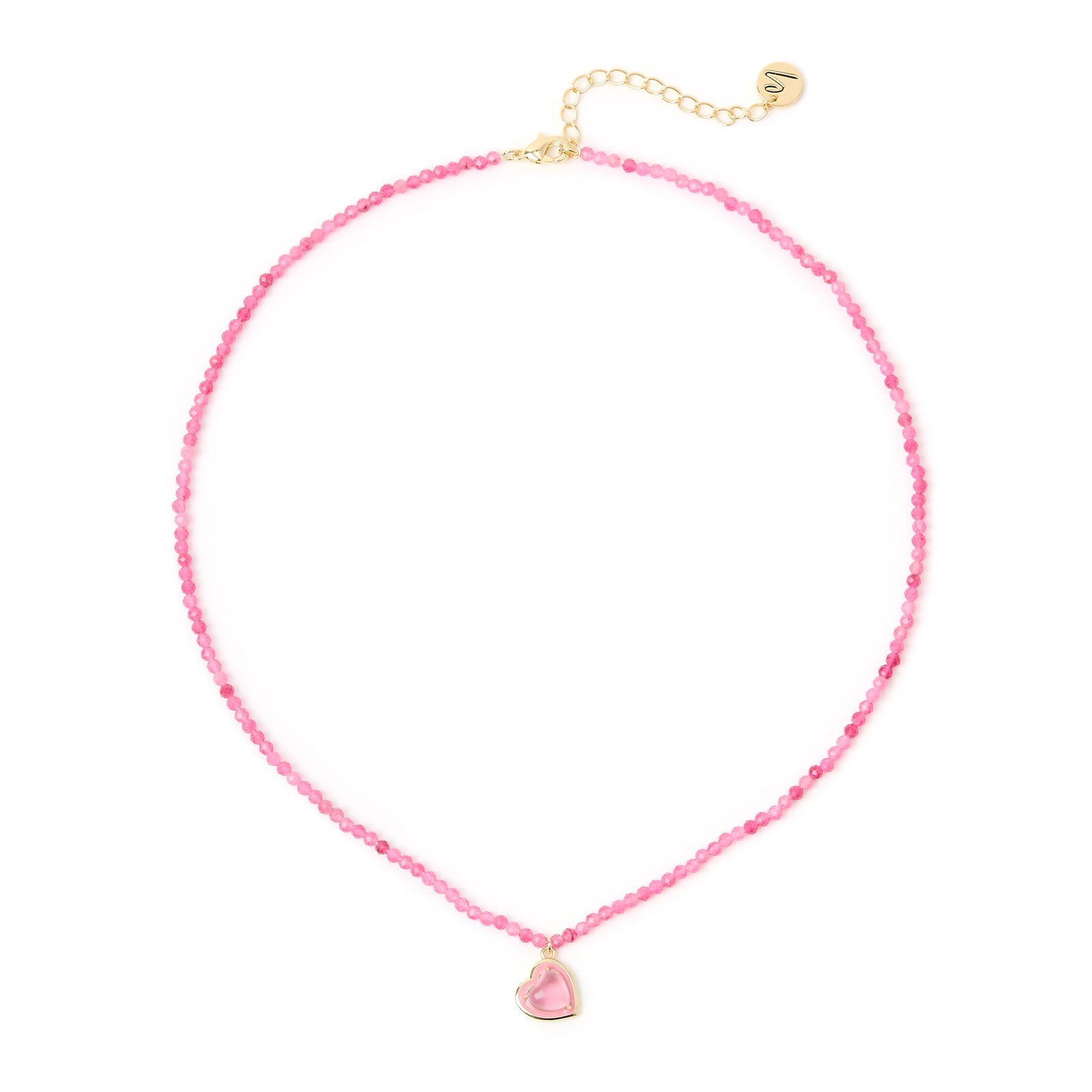 Girocollo perline e cuore Candy Love - Rosa - Sodini Bijoux