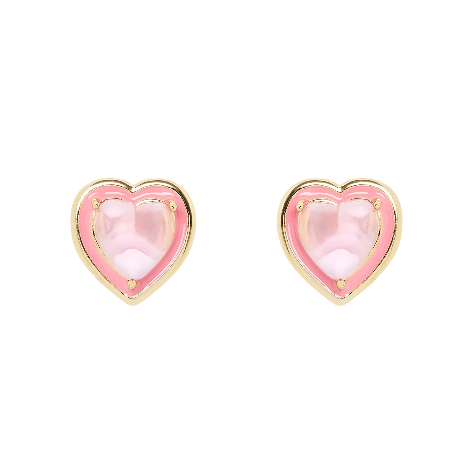 Orecchini a cuore Candy Love - Rosa - Sodini Bijoux