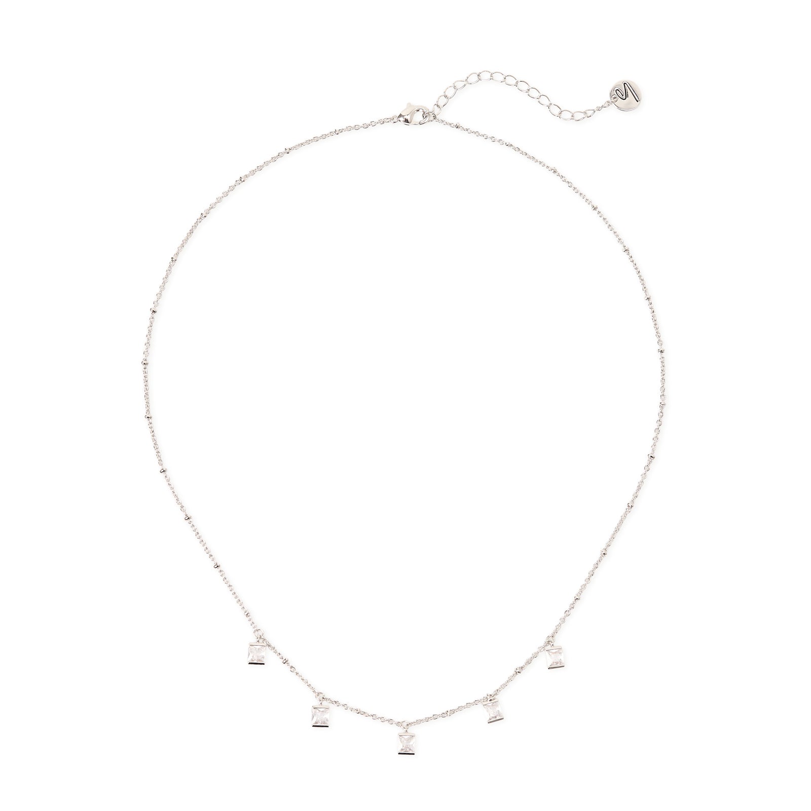 Collana piccoli pendenti quadrati Pulse - Argento - Sodini Bijoux