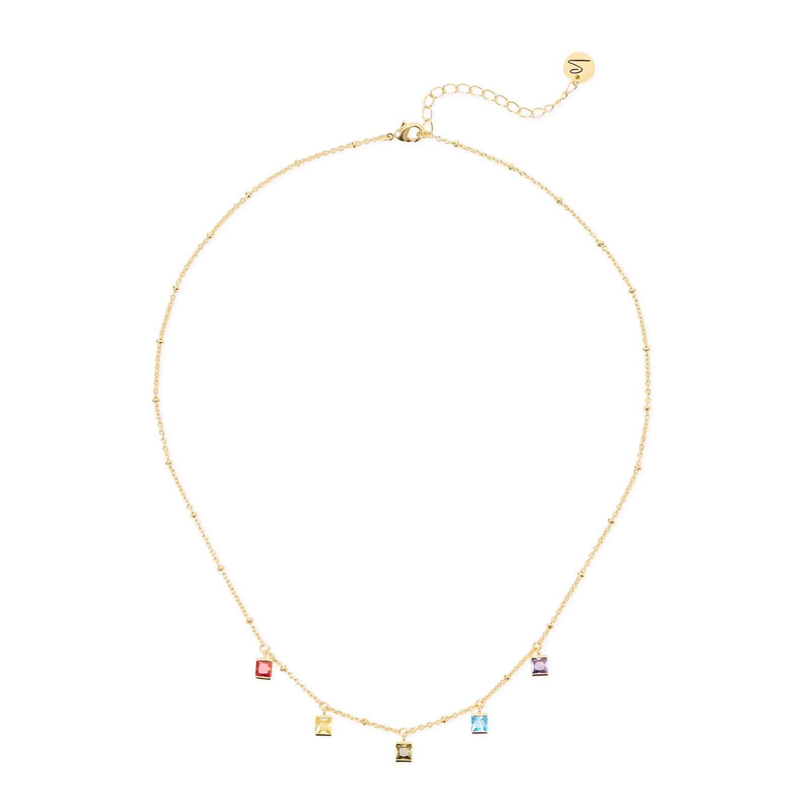 Collana piccoli pendenti quadrati Pulse - Oro - Sodini Bijoux