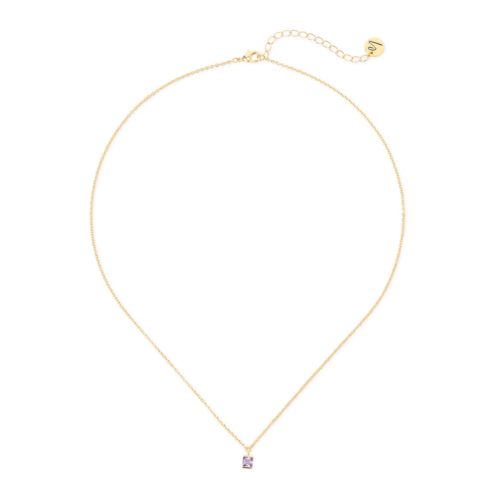 Collana corta piccolo pendente quadrato Pulse - Oro - Sodini Bijoux