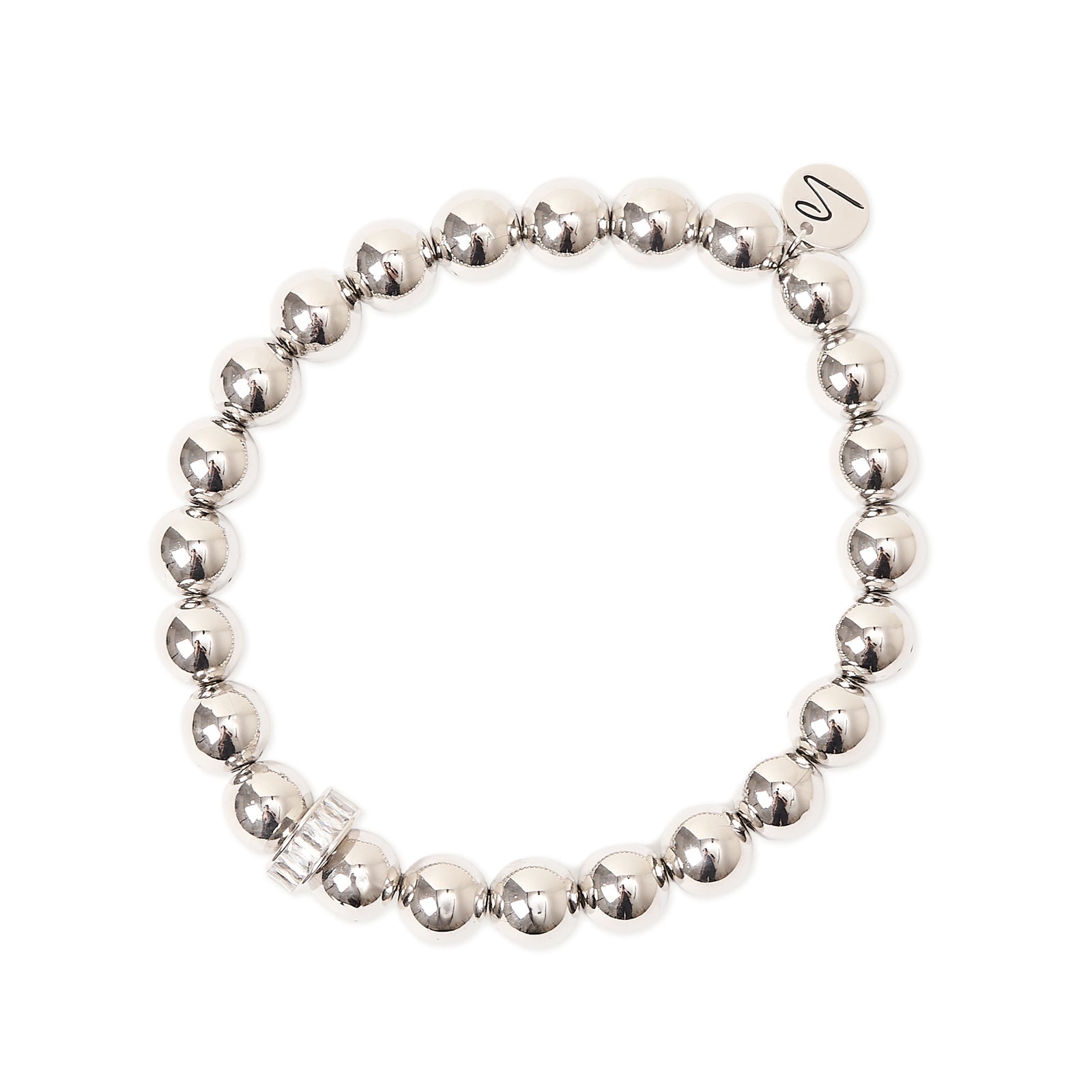Bracciale elastico boule anellino Pulse - Argento - Sodini Bijoux