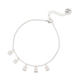 Bracciale piccoli pendenti quadrati Pulse - Argento - Sodini Bijoux