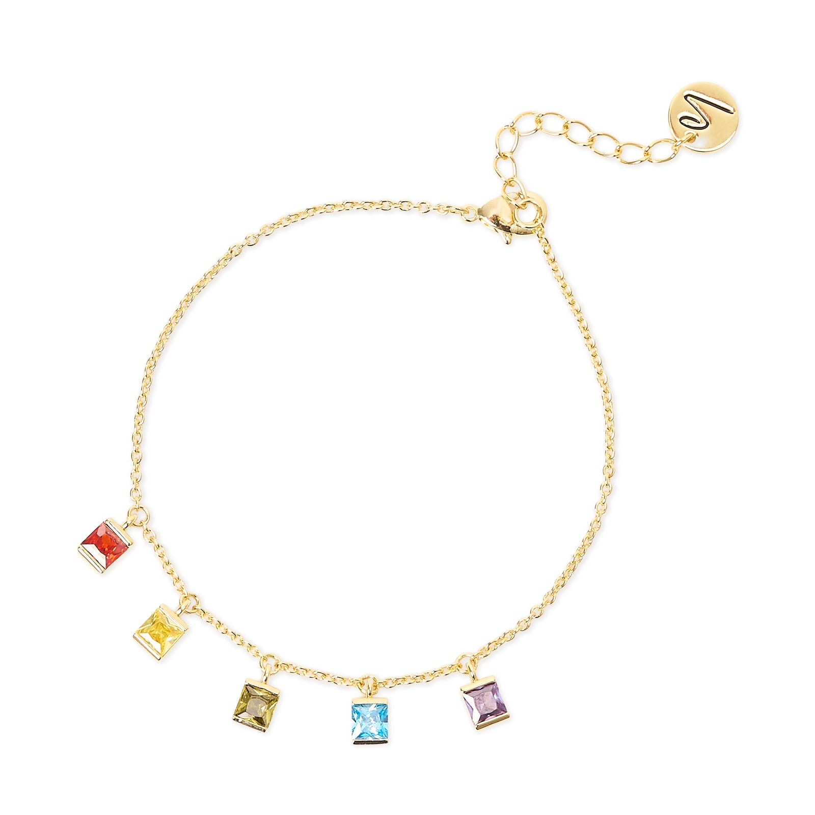 Bracciale piccoli pendenti quadrati Pulse - Oro - Sodini Bijoux
