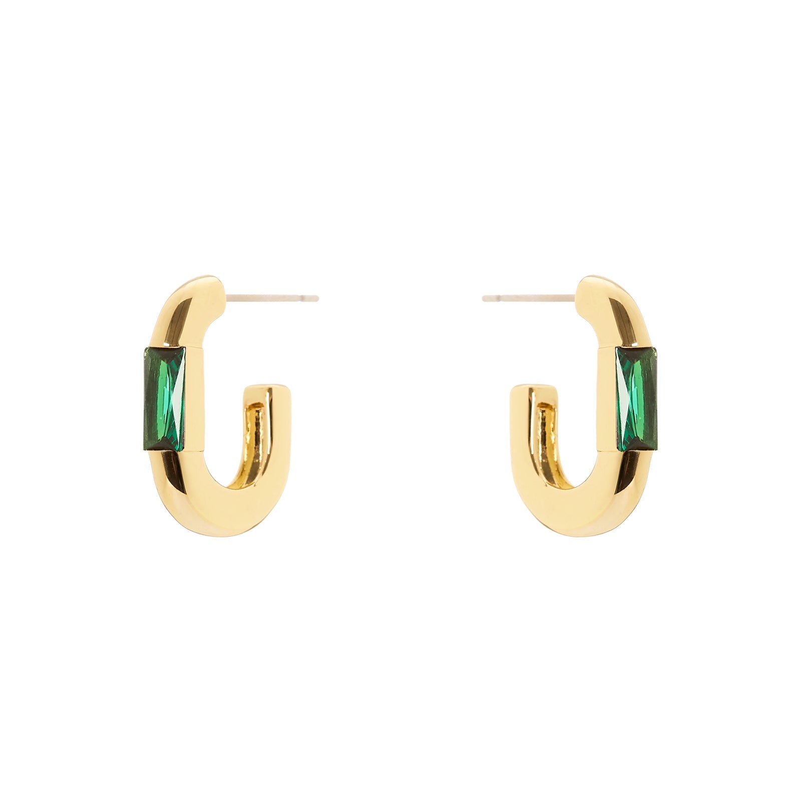Orecchini cerchio geometrico Pulse - Verde - Sodini Bijoux