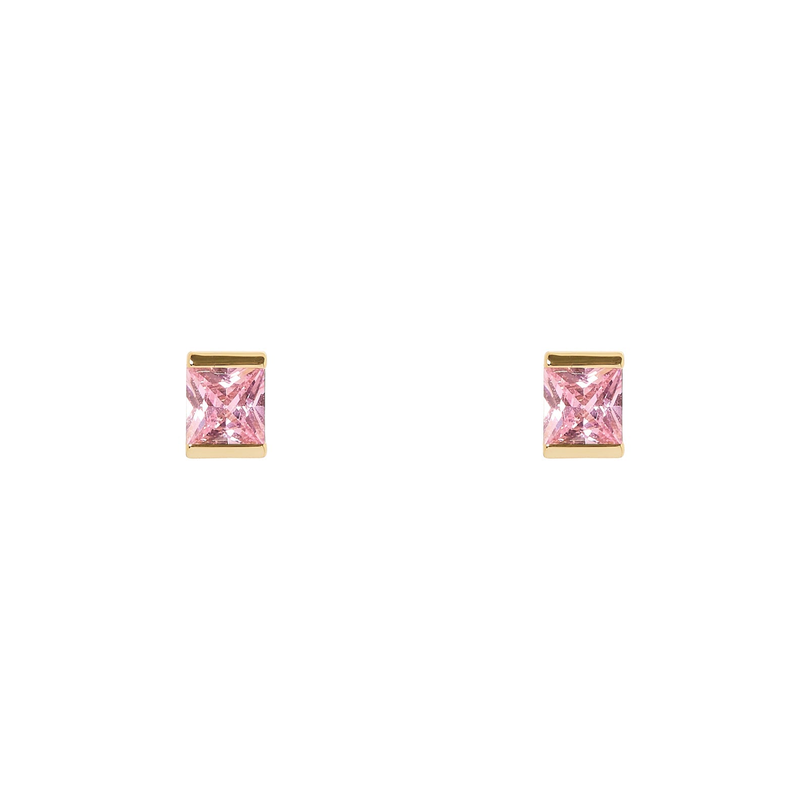 Mini orecchini cristallo carrè Pulse - Rosa - Sodini Bijoux