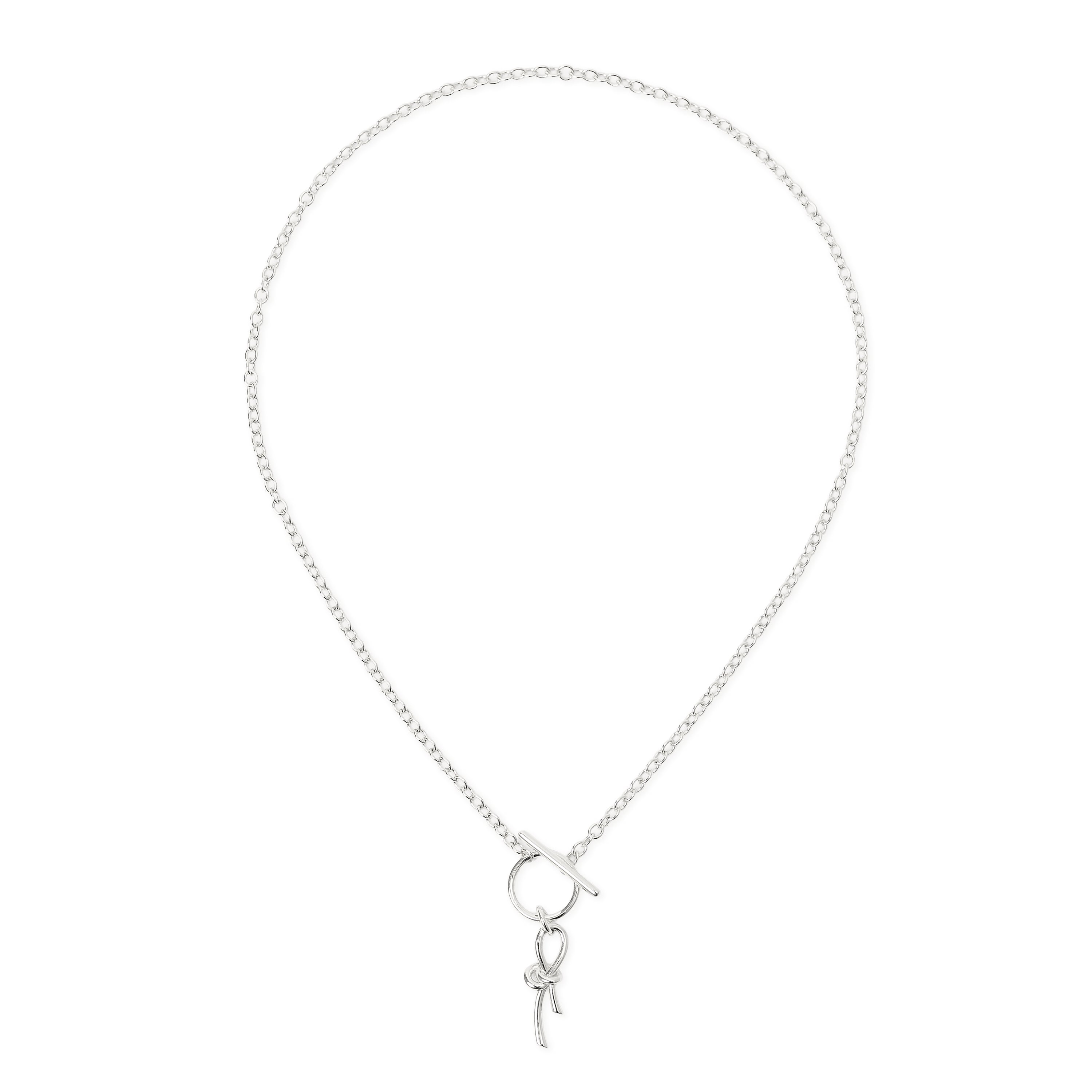 Collana corta rolò nodo Bond - Argento - Sodini Bijoux
