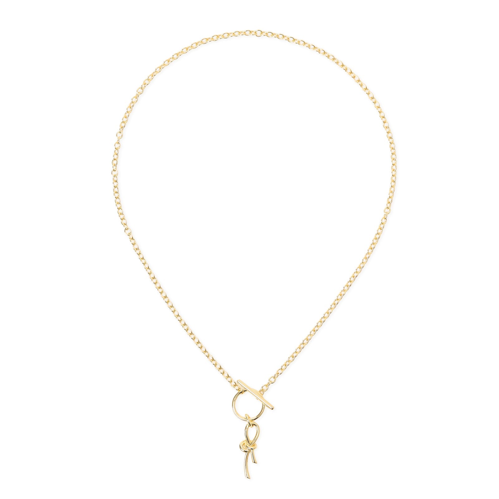 Collana corta rolò nodo Bond - Oro - Sodini Bijoux