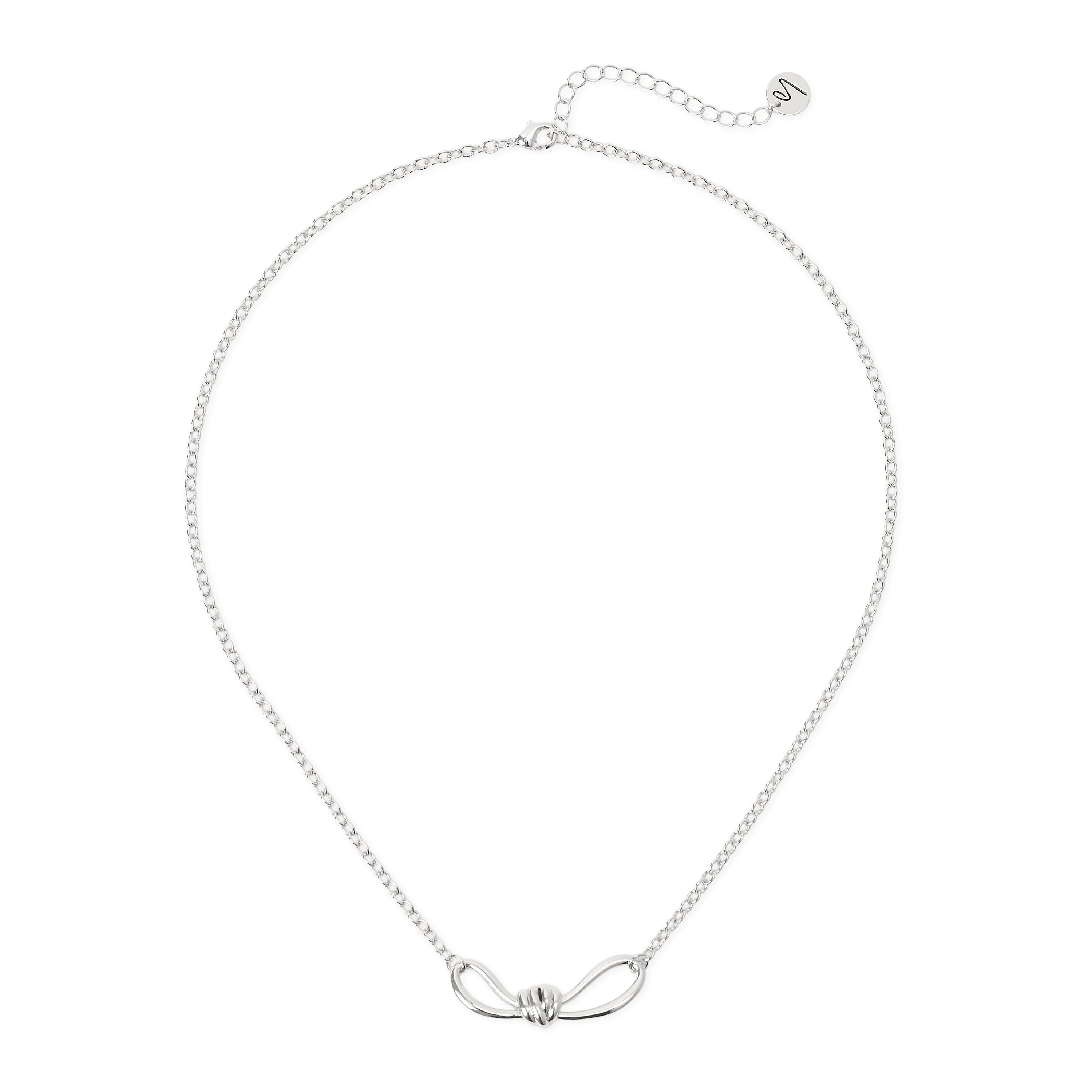 Collana corta nodo ovali Bond - Argento - Sodini Bijoux