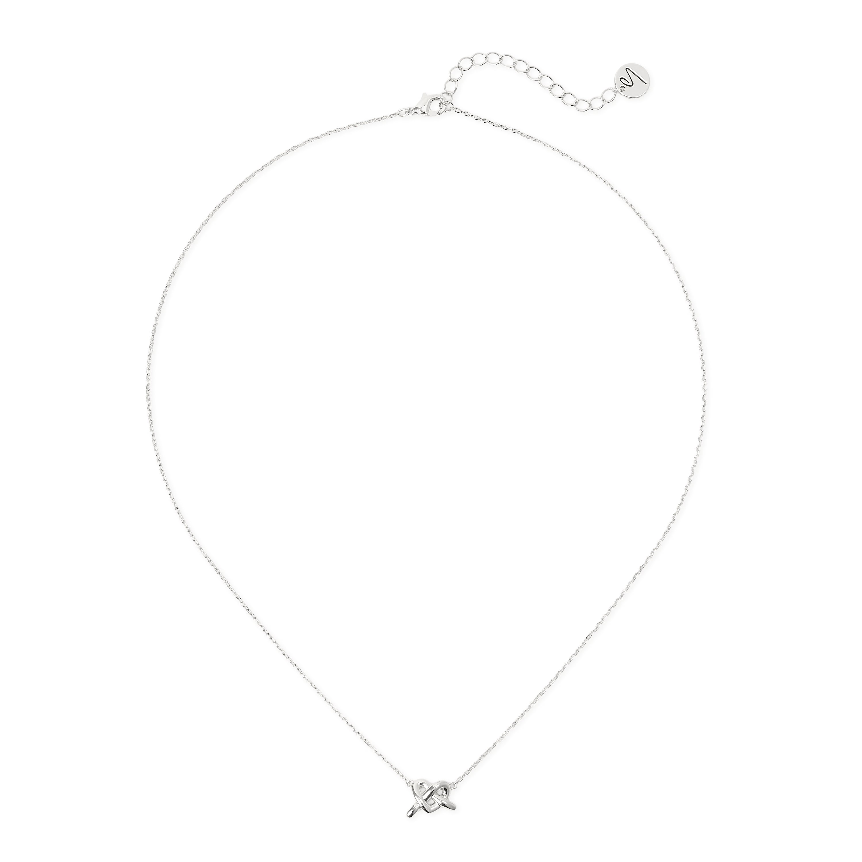 Collana corta nodo cuore Bond - Argento - Sodini Bijoux