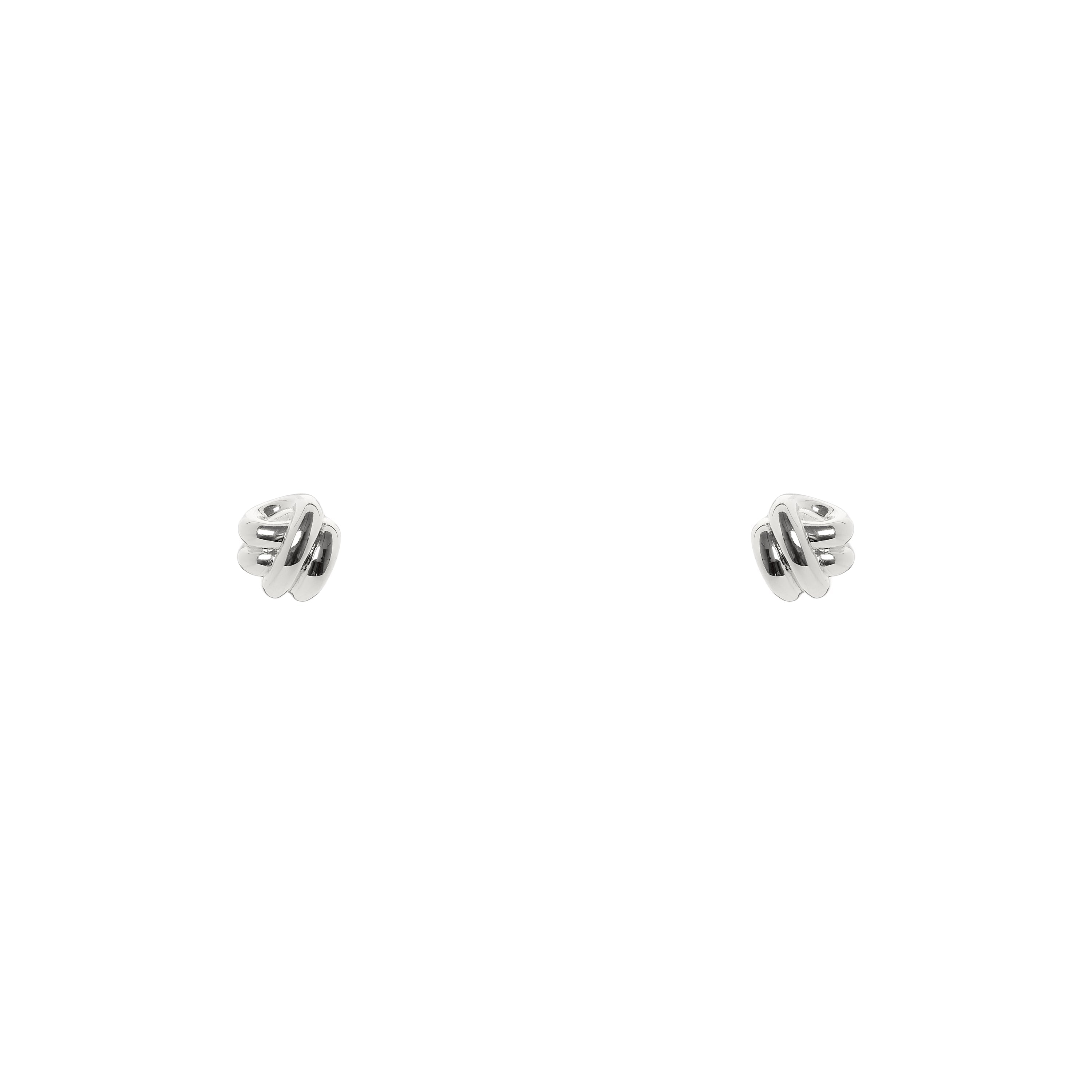 Piccoli orecchini nodo Bond - Argento - Sodini Bijoux