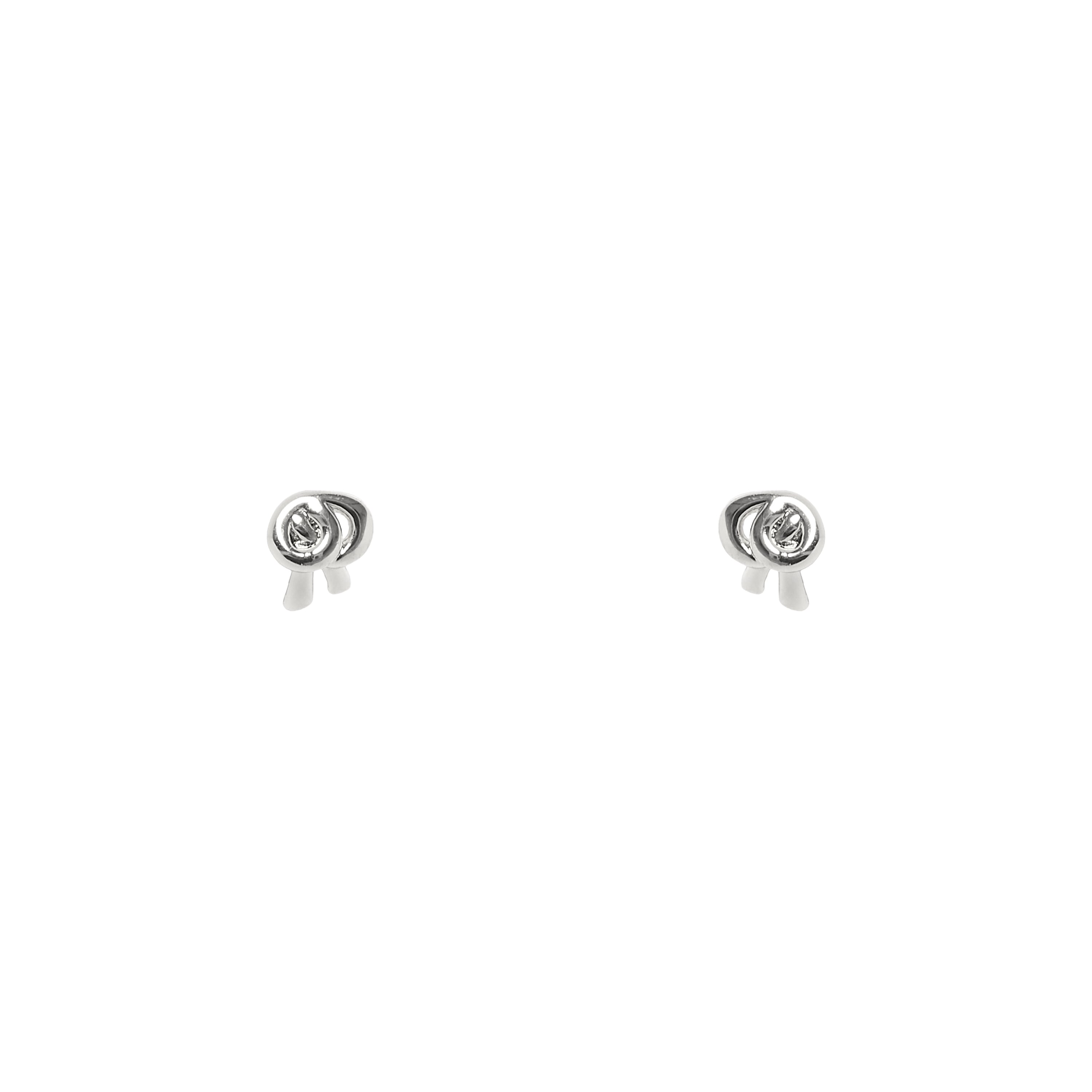 Mini orecchini nodo fiocco Bond - Argento - Sodini Bijoux