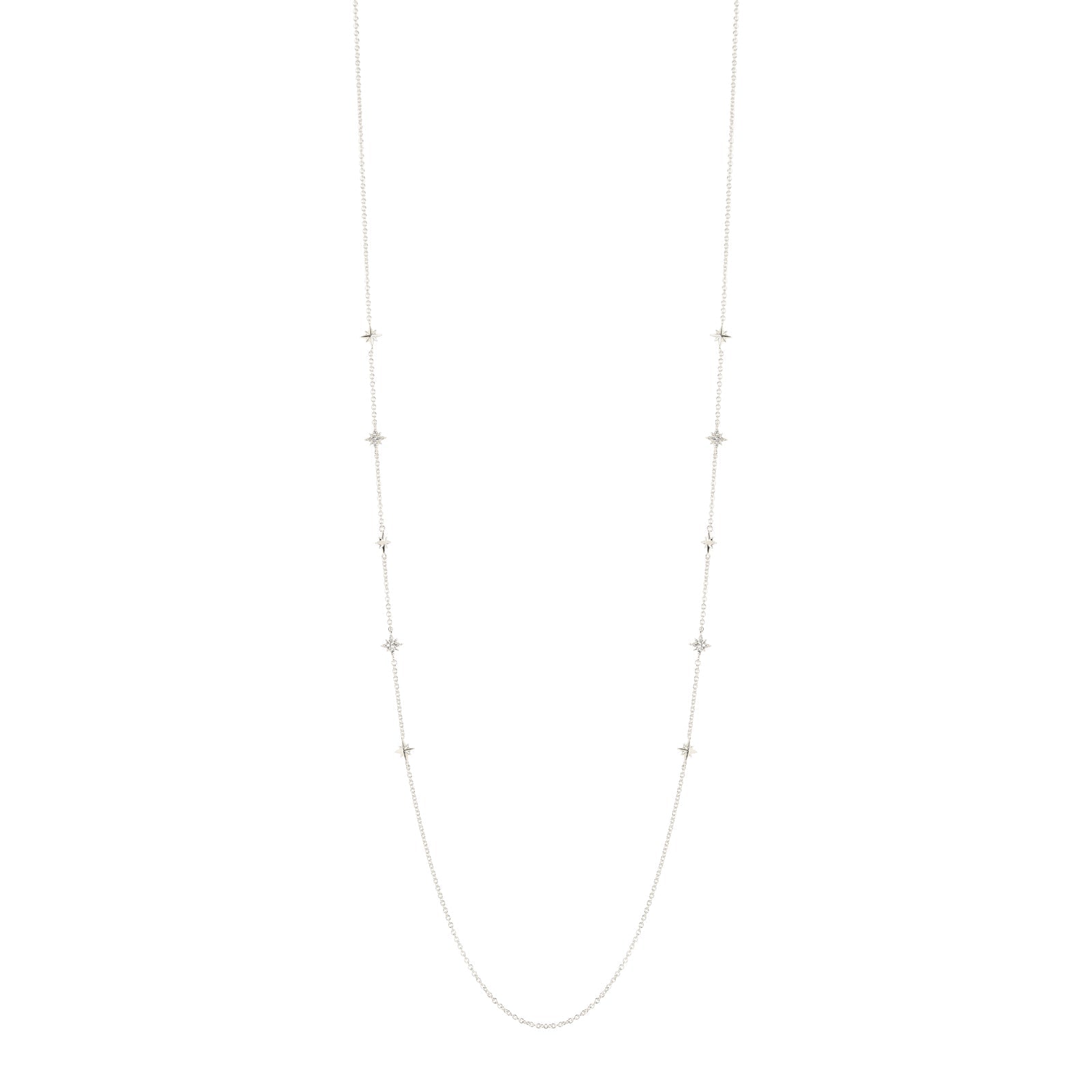 Collana lunga con stelline Starlet - Argento - Sodini Bijoux
