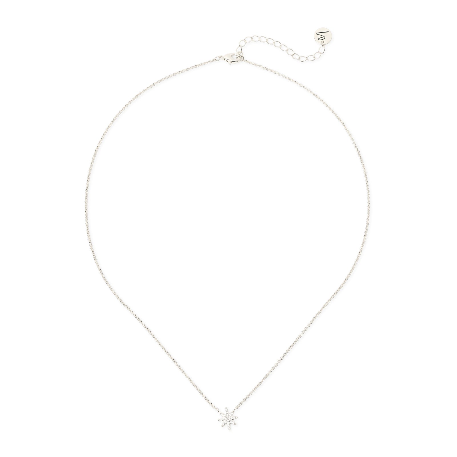 Collana con stella in pavé di zirconi Starlet - Argento - Sodini Bijoux