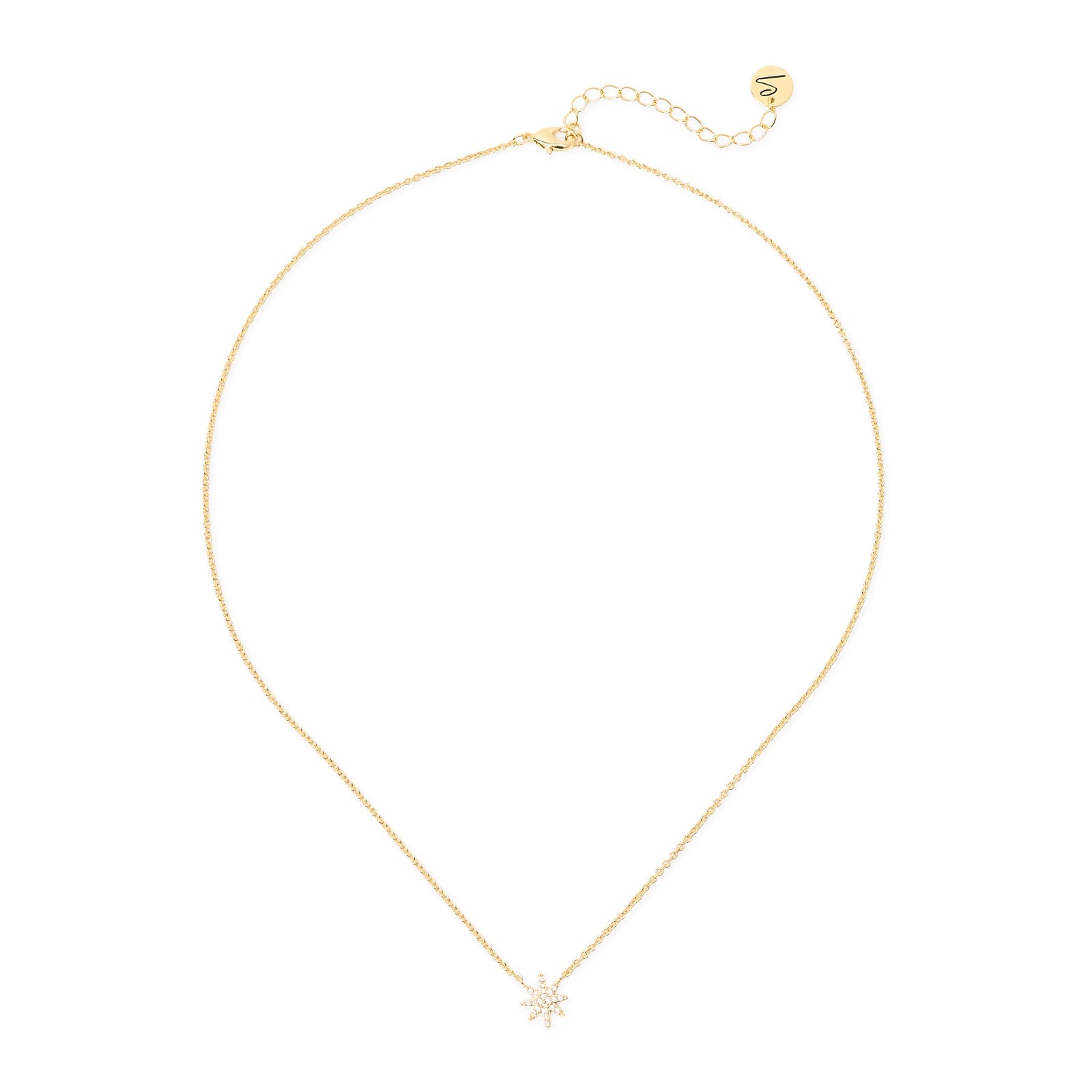 Collana con stella in pavé di zirconi Starlet - Oro - Sodini Bijoux